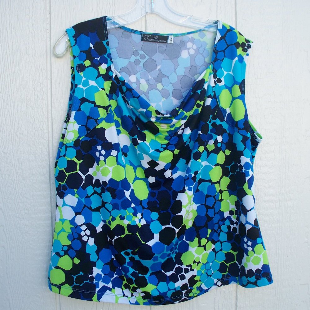 Abstract Sleeveless Top